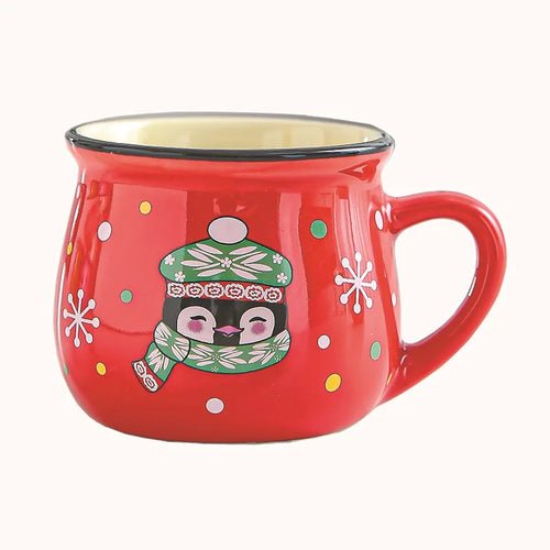 150ML Ceramic Christmas Cup Cartoon Santa Style Cute Elk Mousse Cup - Noel.ca