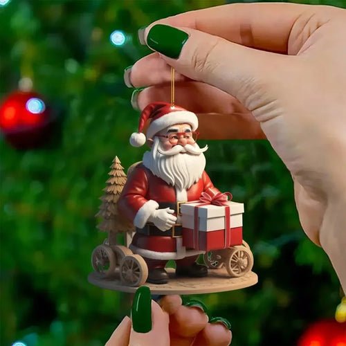 1Pcs Cartoon Mini Santa Claus Christmas Tree Decoration Hanging - Noel.ca