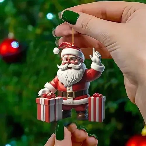 1Pcs Cartoon Mini Santa Claus Christmas Tree Decoration Hanging - Noel.ca