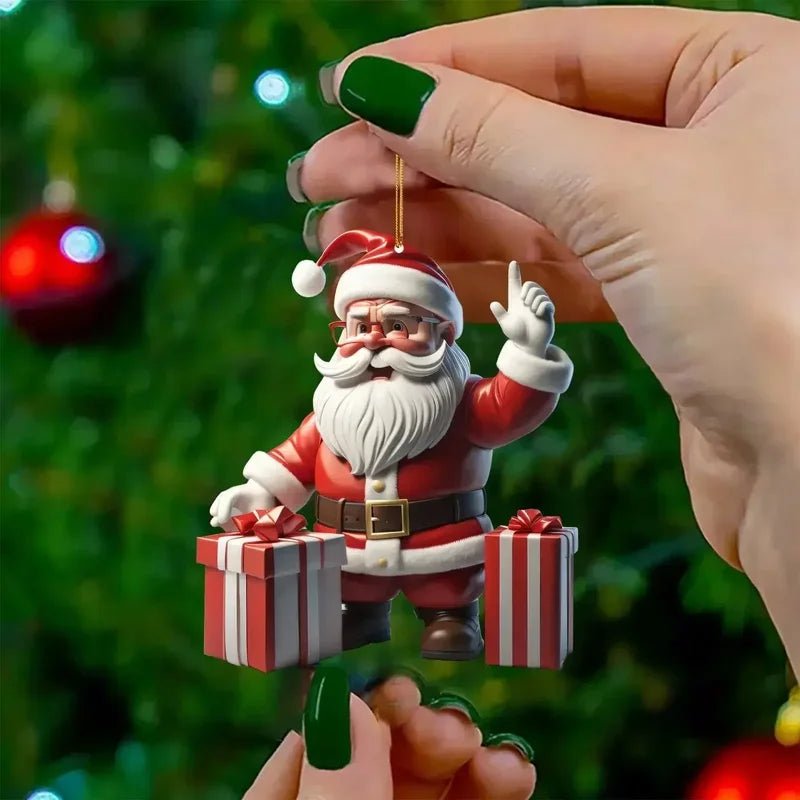 1Pcs Cartoon Mini Santa Claus Christmas Tree Decoration Hanging - Noel.ca
