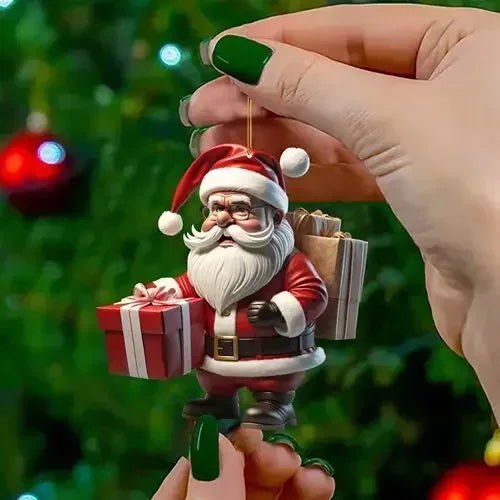 1Pcs Cartoon Mini Santa Claus Christmas Tree Decoration Hanging - Noel.ca