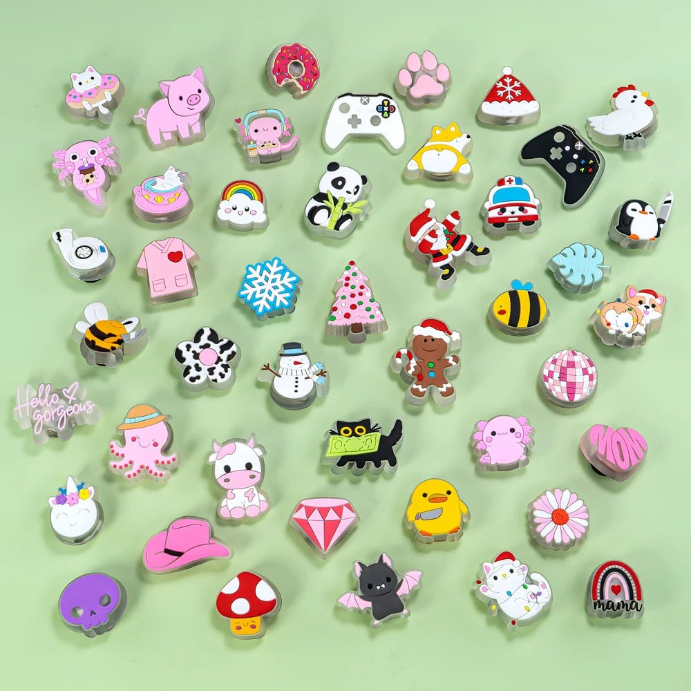 1pcs LED Pins for Kids Lighted Shoe Charms Christmas Halloween Shoe - Noel.ca