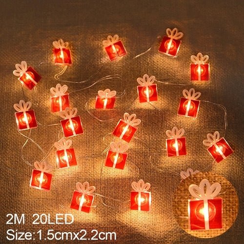 2M 20LED Santa Claus Snowflake LED Light String Christmas Decoration - Noel.ca