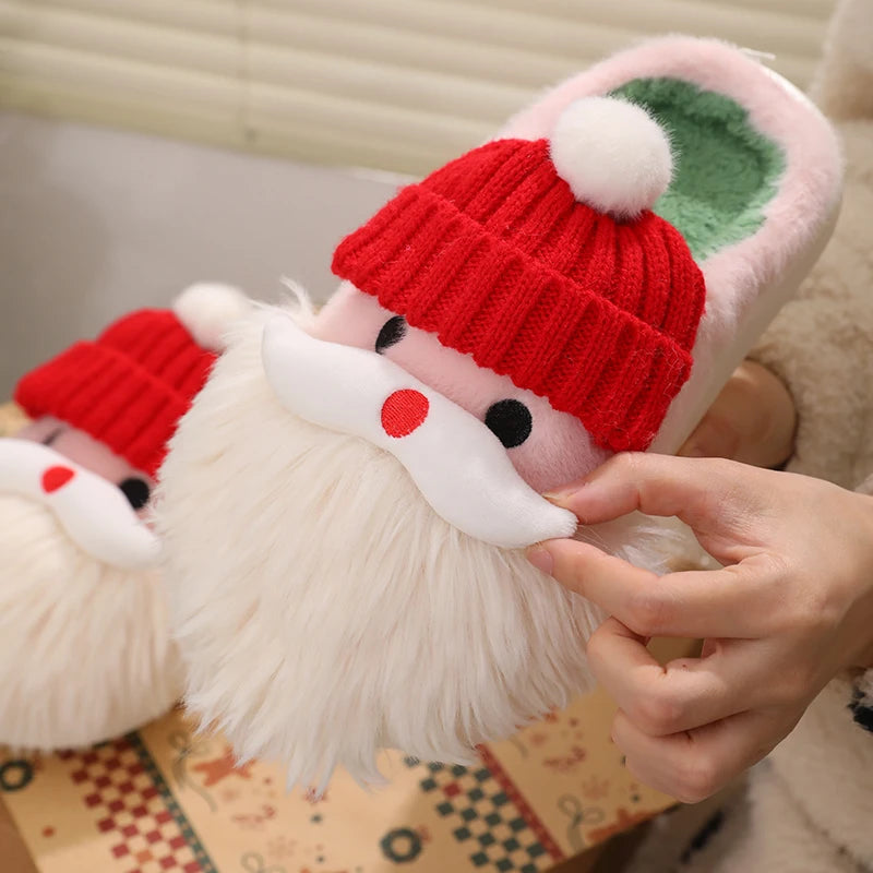 Women Christmas Slippers Ladies Fall Winter Outdoor Cotton Non-slip