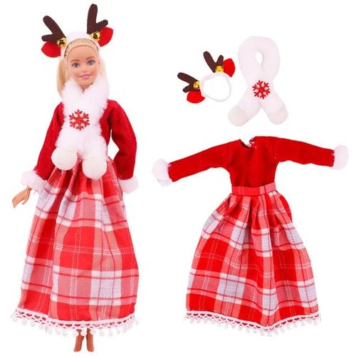 Barbies Clothes Doll Christmas Dress Accessories,Toy Tree,Santa Claus - Noel.ca