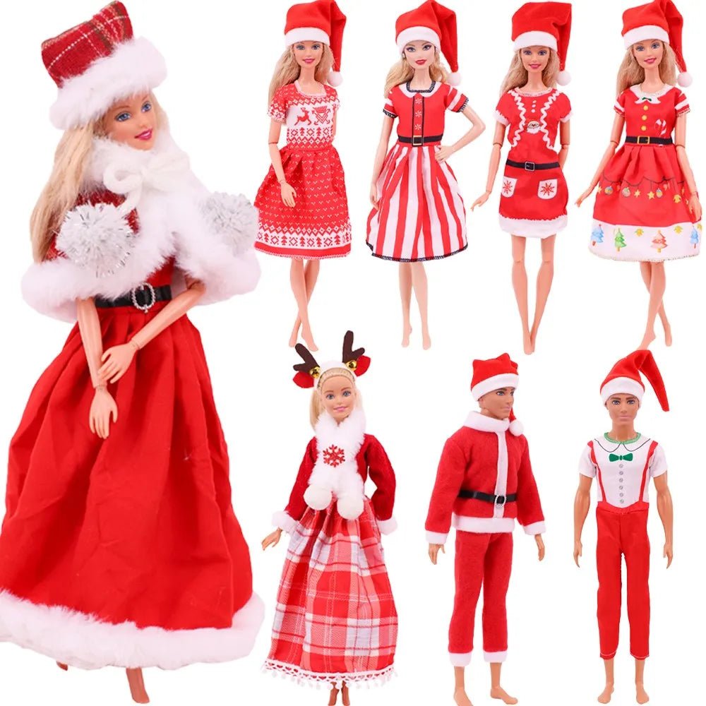 Barbies Clothes Doll Christmas Dress Accessories,Toy Tree,Santa Claus - Noel.ca