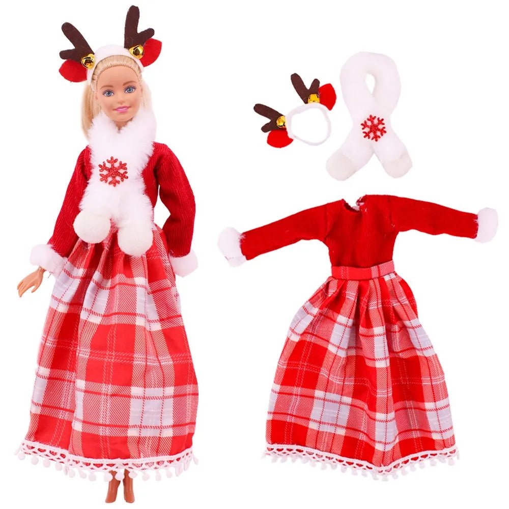 Barbies Clothes Doll Christmas Dress Accessories,Toy Tree,Santa Claus - Noel.ca