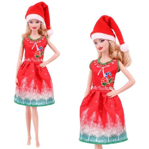 Barbies Clothes Doll Christmas Dress Accessories,Toy Tree,Santa Claus - Noel.ca