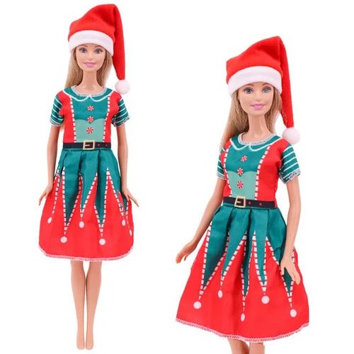 Barbies Clothes Doll Christmas Dress Accessories,Toy Tree,Santa Claus - Noel.ca