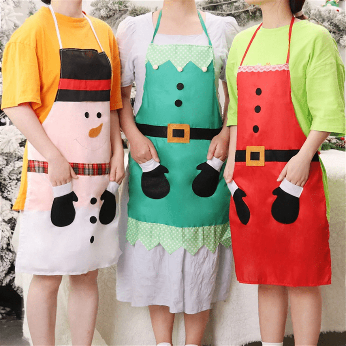 Christmas Apron Santa - for Merry Christmas Cooking Family - Party - , B - Noel.ca