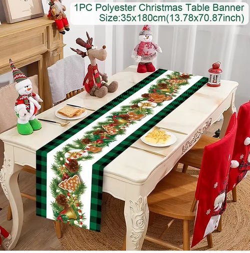 Christmas Table Runner Merry Christmas Decoration for Home Xmas Party - Noel.ca