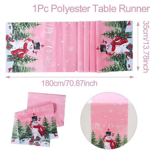 Christmas Table Runner Merry Christmas Decoration for Home Xmas Party - Noel.ca