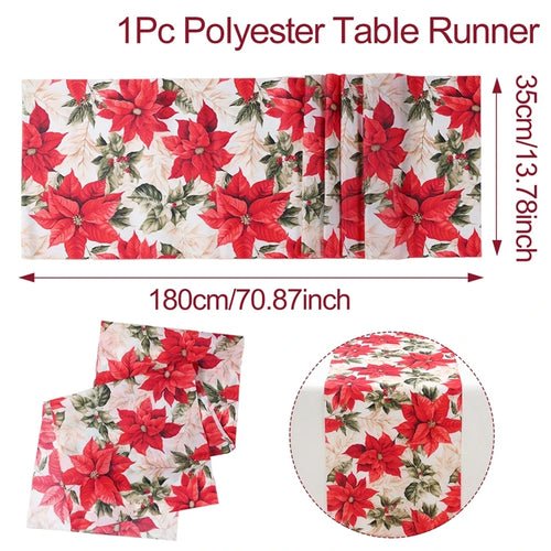 Christmas Table Runner Merry Christmas Decoration for Home Xmas Party - Noel.ca
