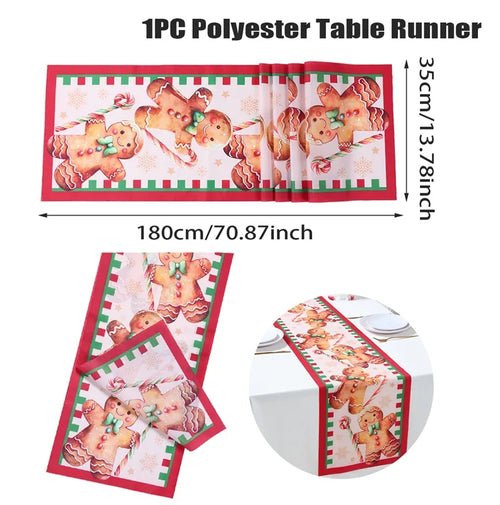 Christmas Table Runner Merry Christmas Decoration for Home Xmas Party - Noel.ca