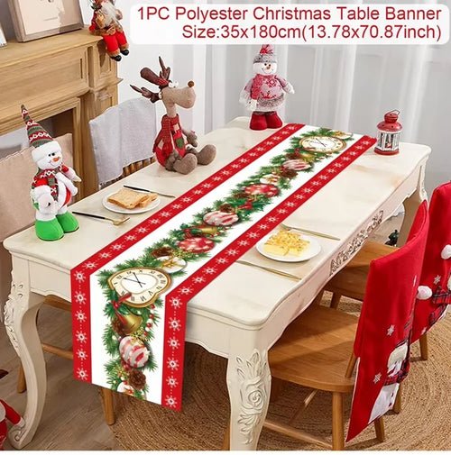 Christmas Table Runner Merry Christmas Decoration for Home Xmas Party - Noel.ca