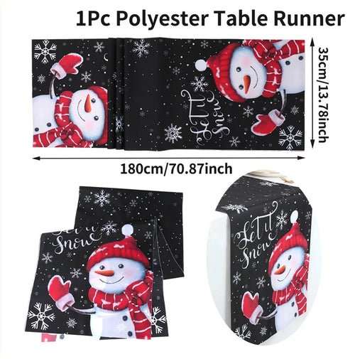 Christmas Table Runner Merry Christmas Decoration for Home Xmas Party - Noel.ca