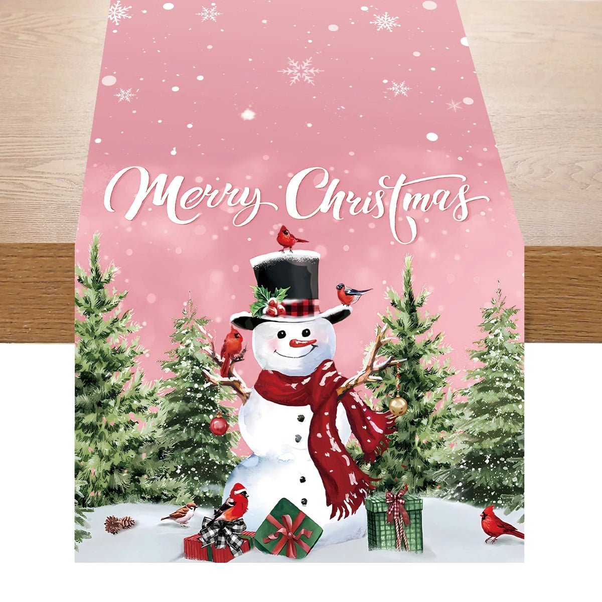 Christmas Table Runner Merry Christmas Decoration for Home Xmas Party - Noel.ca