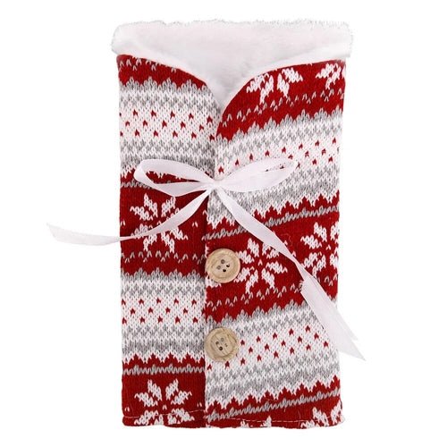 Creative Christmas Wine Bottle Set Golden Velvet Dress Wine Bottle - Noel.ca