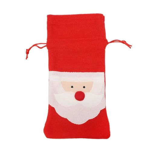 Creative Christmas Wine Bottle Set Golden Velvet Dress Wine Bottle - Noel.ca