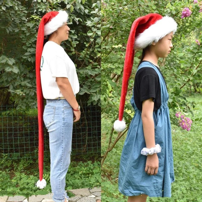 Extended Super Long Christmas Santa Hat Children Adults Christmas Xmas - Noel.ca