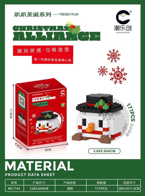 Reindeer Christmas Gifts Mini Brock Building Construction Toys for - Noel.ca