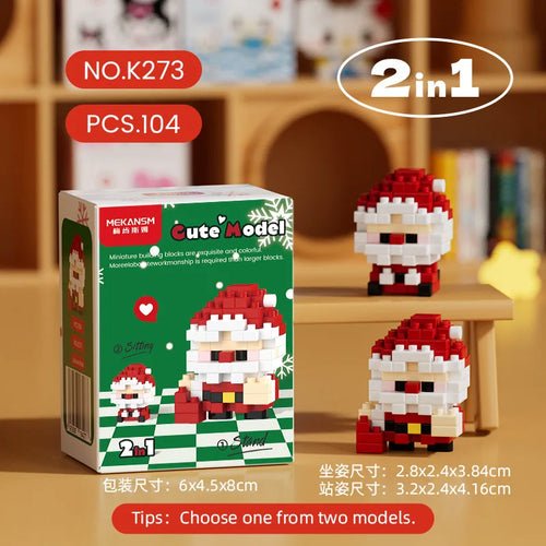 Reindeer Christmas Gifts Mini Brock Building Construction Toys for - Noel.ca