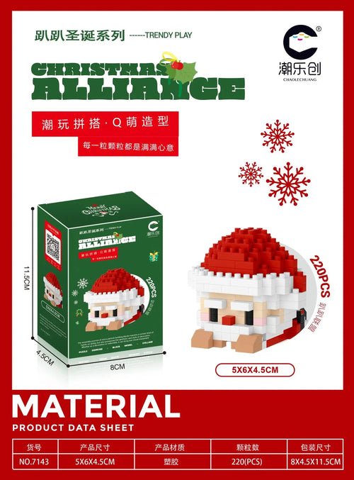 Reindeer Christmas Gifts Mini Brock Building Construction Toys for - Noel.ca