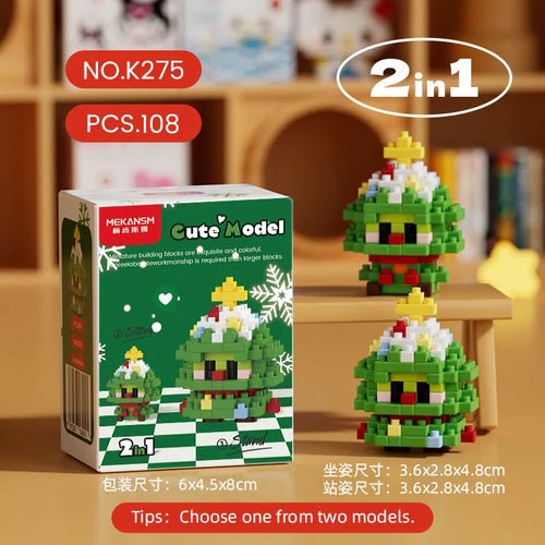 Reindeer Christmas Gifts Mini Brock Building Construction Toys for - Noel.ca