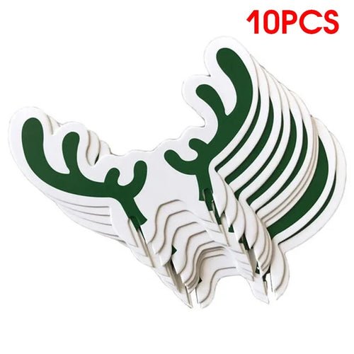 10pc/set Wine Cup Card Christmas Decor Santa Hat Glass Decor Xmas Tree - Noel.ca