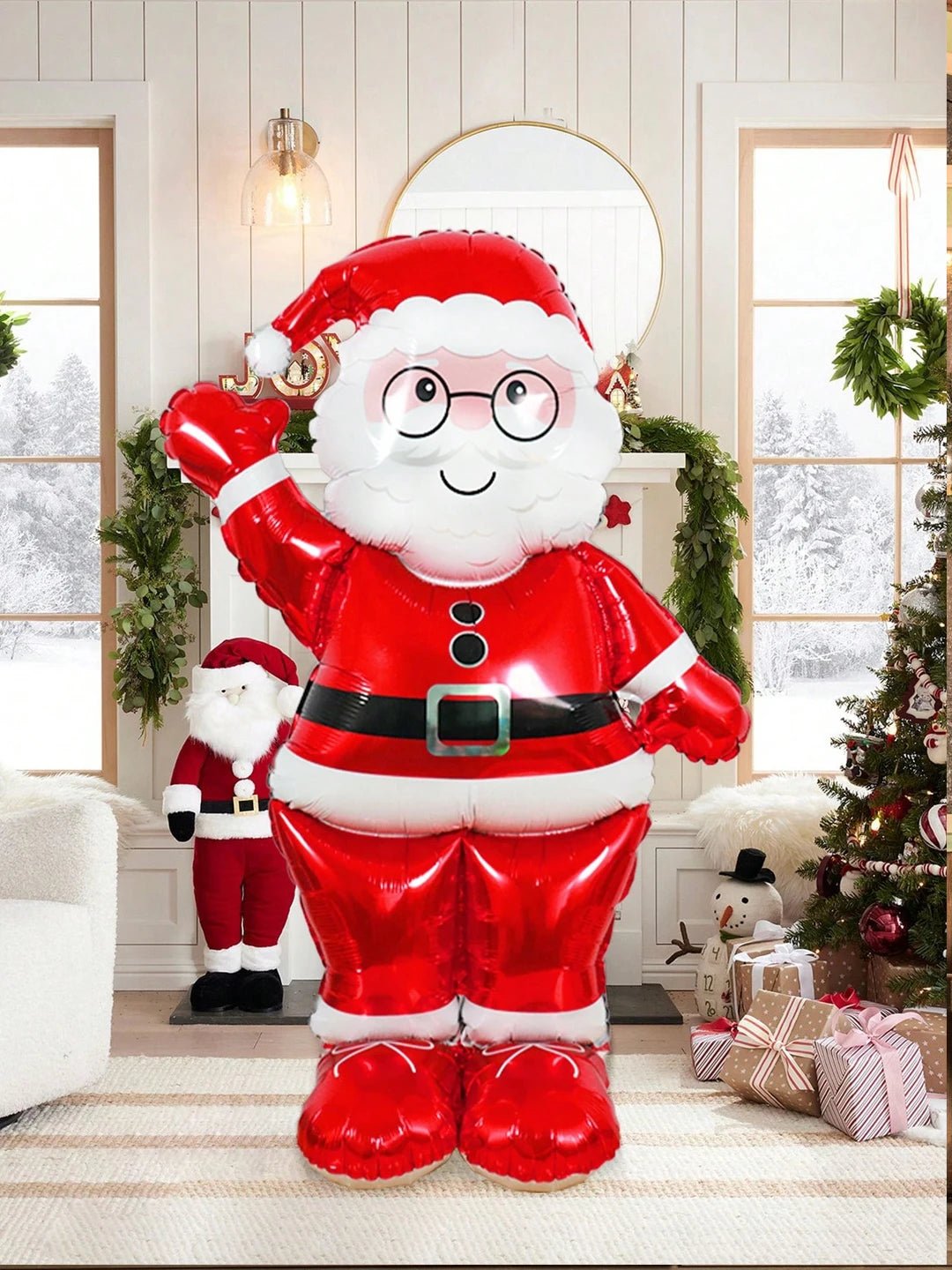 1pcExtra Large Santa Foil Balloon, 61 Inch Christmas Party Decoration - Noel.ca