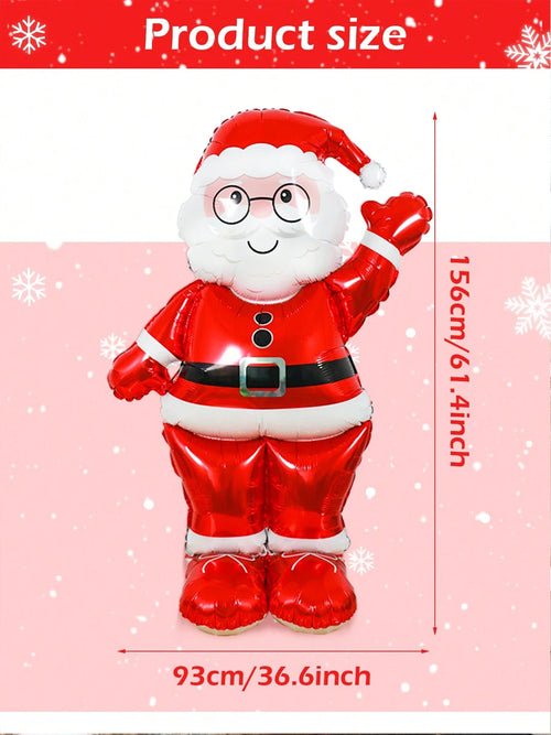 1pcExtra Large Santa Foil Balloon, 61 Inch Christmas Party Decoration - Noel.ca