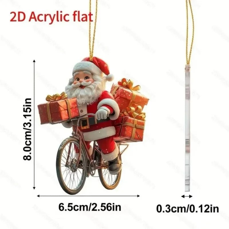 1Pcs Cartoon Mini Santa Claus Christmas Tree Decoration Hanging - Noel.ca