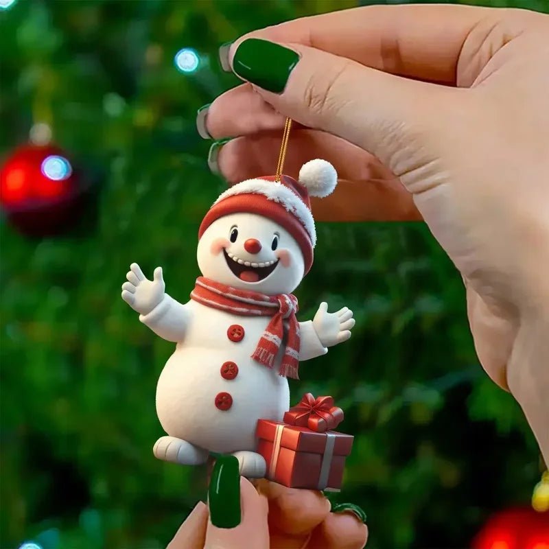 1Pcs Cartoon Mini Santa Claus Christmas Tree Decoration Hanging - Noel.ca