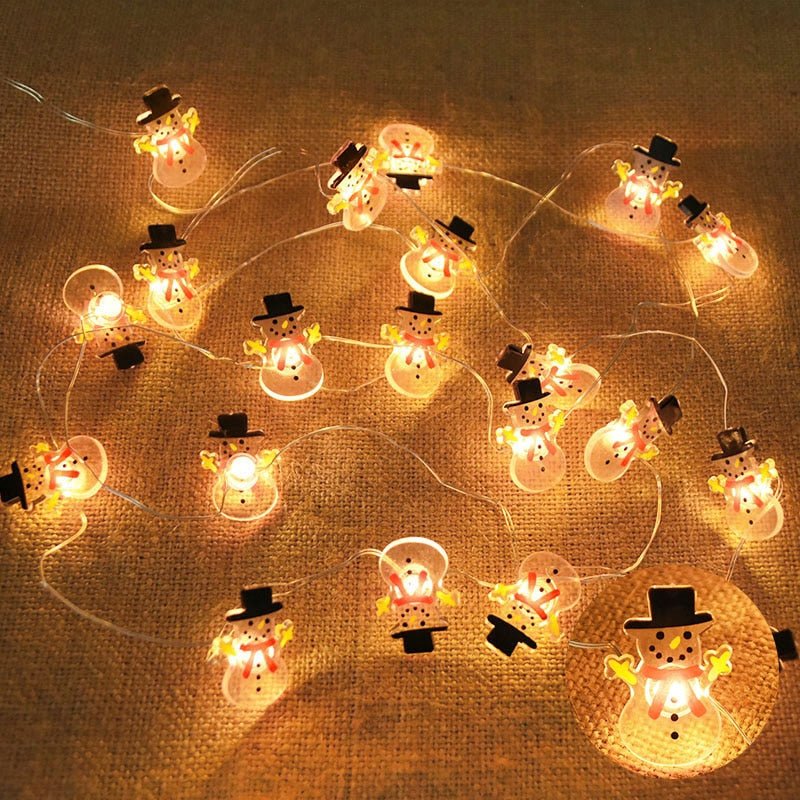 2M 20LED Santa Claus Snowflake LED Light String Christmas Decoration - Noel.ca