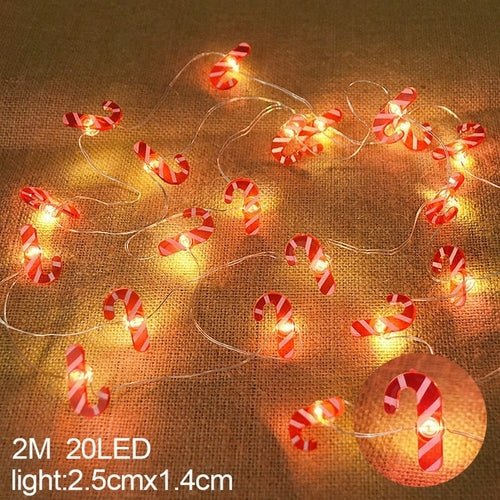 2M 20LED Santa Claus Snowflake LED Light String Christmas Decoration - Noel.ca