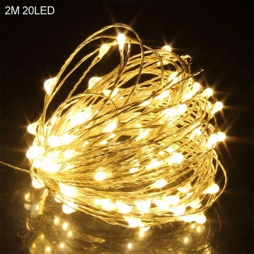 2M 20LED Santa Claus Snowflake LED Light String Christmas Decoration - Noel.ca