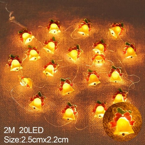2M 20LED Santa Claus Snowflake LED Light String Christmas Decoration - Noel.ca