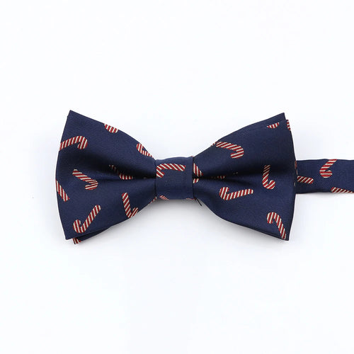 Mens Christmas Bow Tie High Quality Jacquard Woven Red Blue
