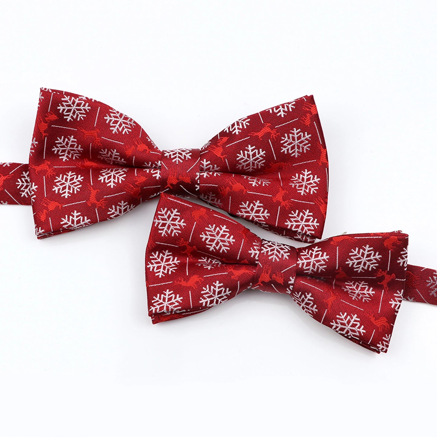 Mens Christmas Bow Tie High Quality Jacquard Woven Red Blue