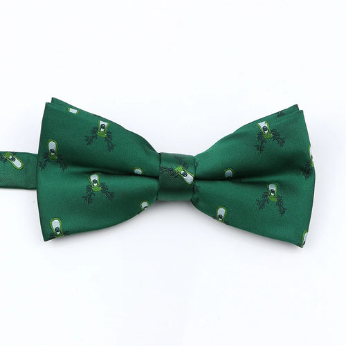 Mens Christmas Bow Tie High Quality Jacquard Woven Red Blue