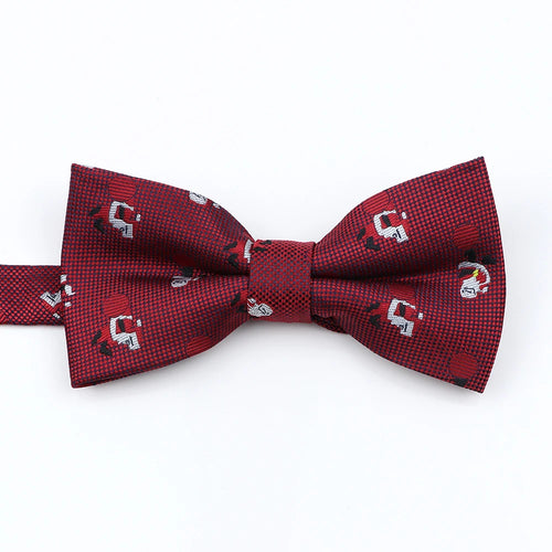 Mens Christmas Bow Tie High Quality Jacquard Woven Red Blue