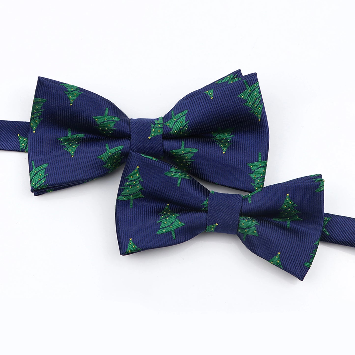Mens Christmas Bow Tie High Quality Jacquard Woven Red Blue