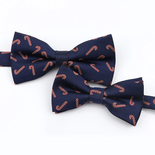 Mens Christmas Bow Tie High Quality Jacquard Woven Red Blue