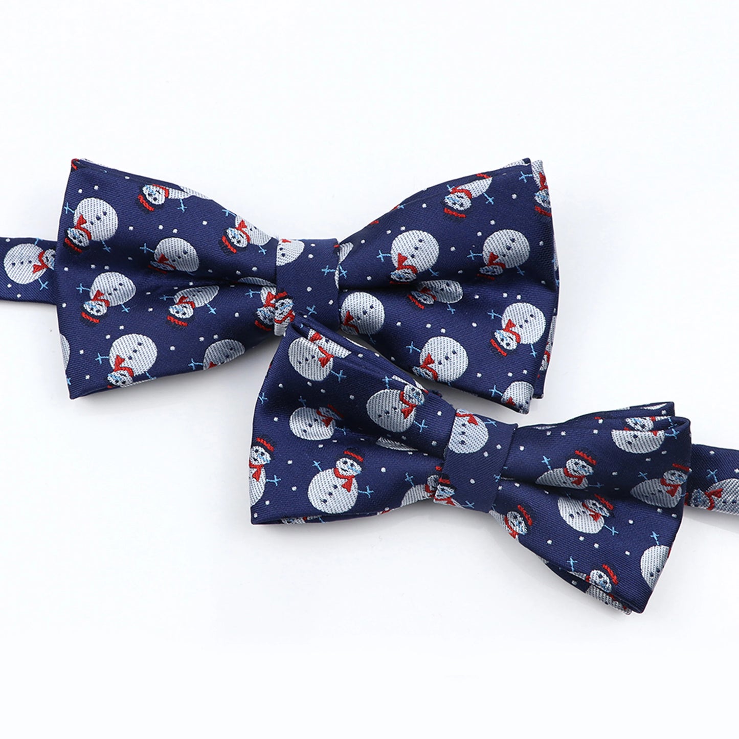 Mens Christmas Bow Tie High Quality Jacquard Woven Red Blue