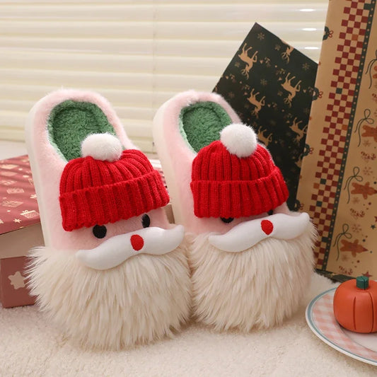 Women Christmas Slippers Ladies Fall Winter Outdoor Cotton Non-slip