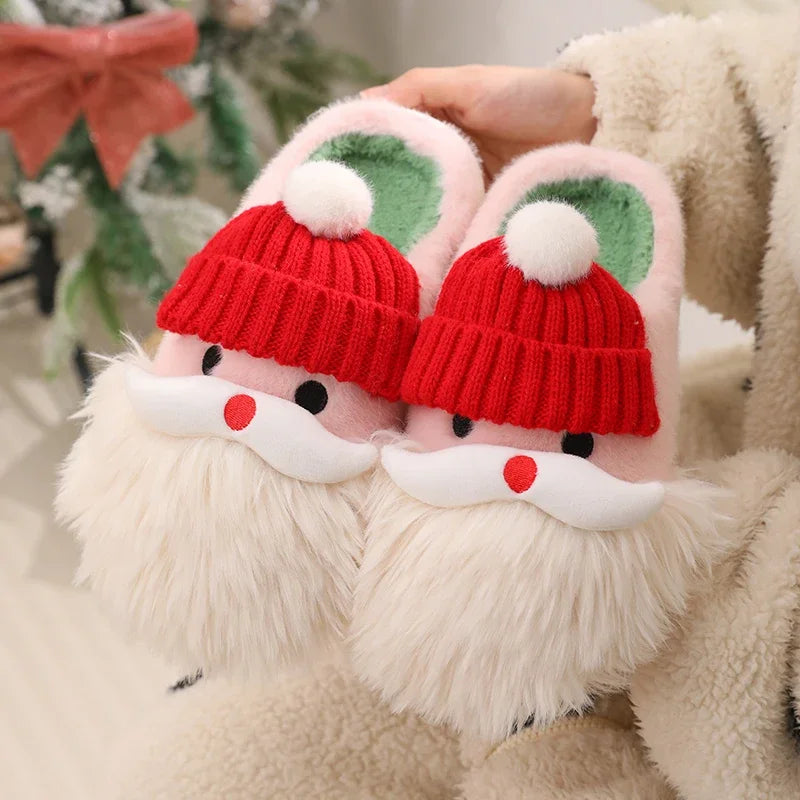 Women Christmas Slippers Ladies Fall Winter Outdoor Cotton Non-slip