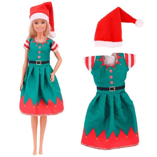 Barbies Clothes Doll Christmas Dress Accessories,Toy Tree,Santa Claus - Noel.ca