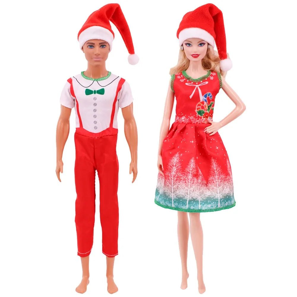 Barbies Clothes Doll Christmas Dress Accessories,Toy Tree,Santa Claus - Noel.ca
