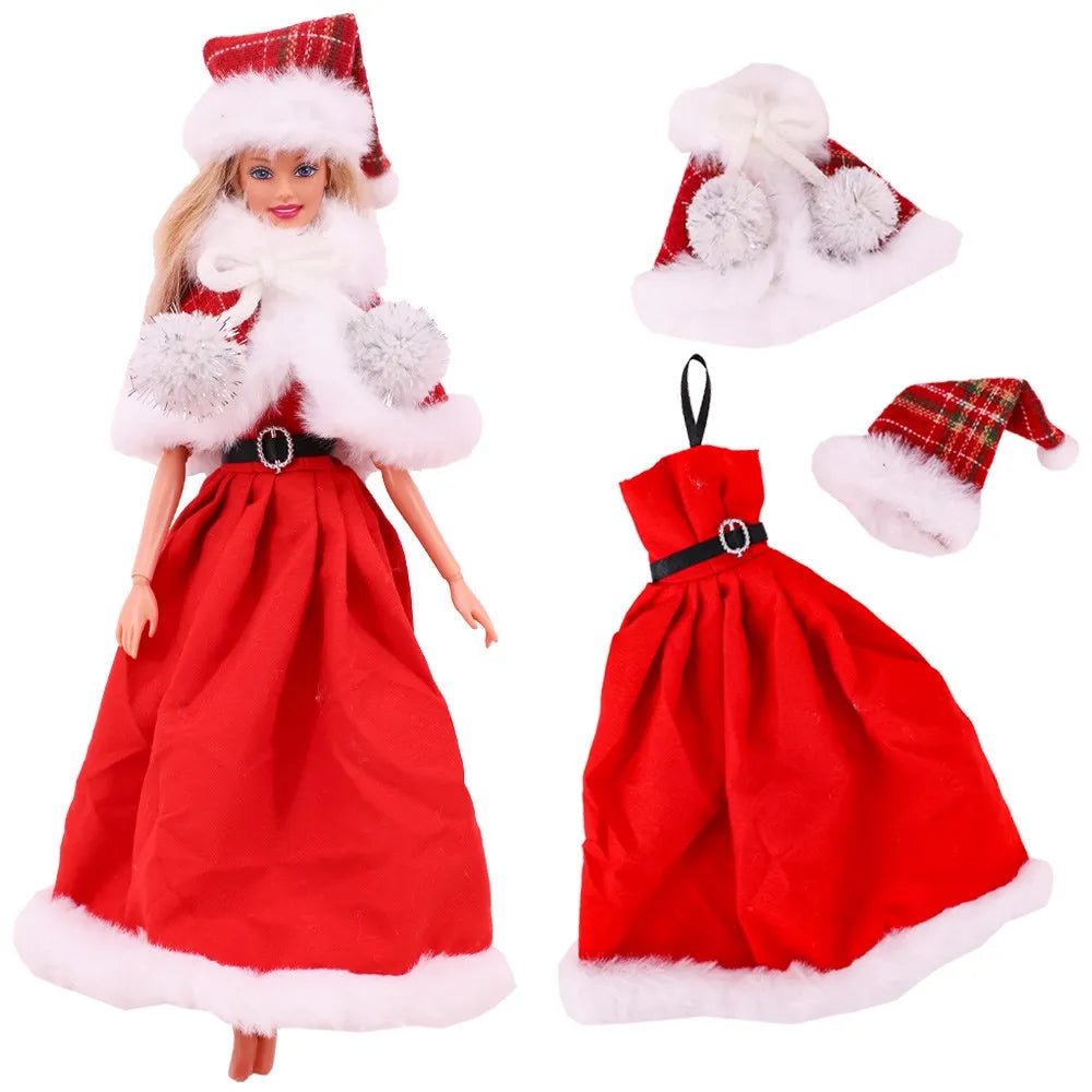 Barbies Clothes Doll Christmas Dress Accessories,Toy Tree,Santa Claus - Noel.ca