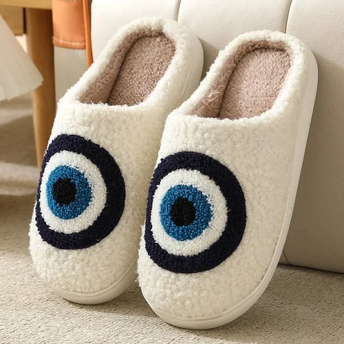 Christmas Elk Cotton Slippers for Women Men Winter Cute Cartoon Home - Noel.ca
